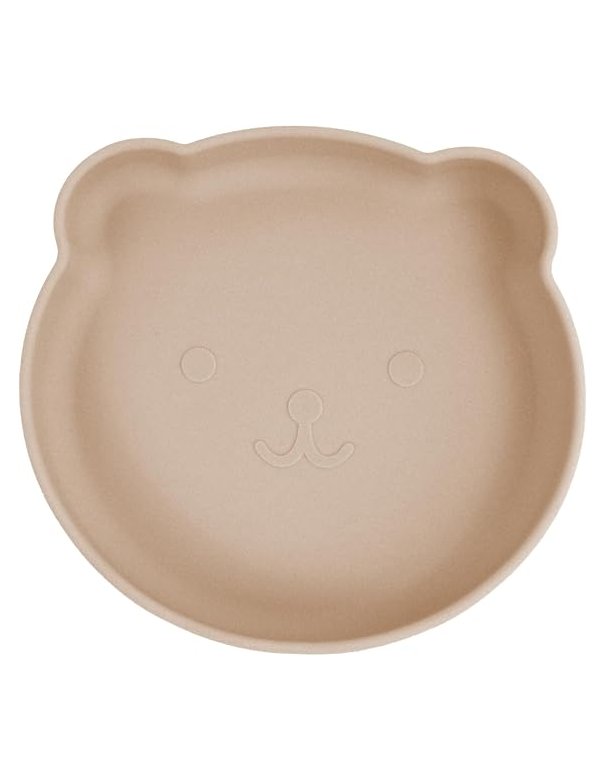 Assiette à soupe en silicone ventousée - Sable