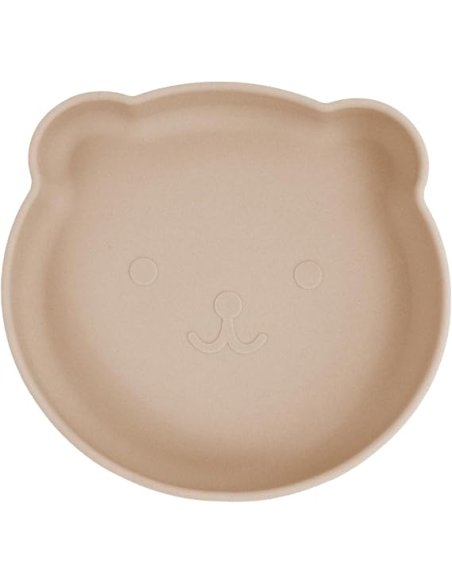 Assiette à soupe en silicone ventousée - Sable Assiette à soupe en silicone ventousée - Sable