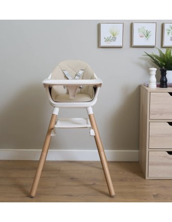 Chaise haute 6 en 1 - Beige