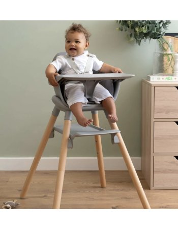 Chaise haute 6 en 1 - Gris