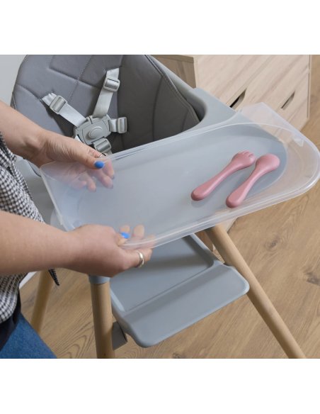 Chaise haute 6 en 1 - Gris