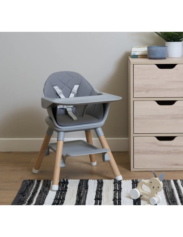 Chaise haute 6 en 1 - Gris