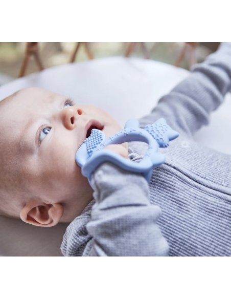 Anneau de dentition renard - bleu