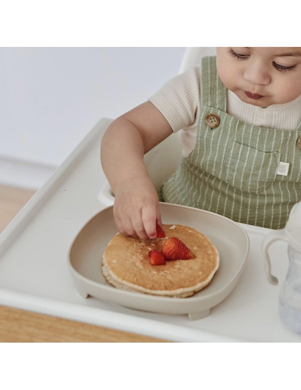 Assiette compartimentée 2 en 1 - latte Assiette compartimentée 2 en 1 - latte