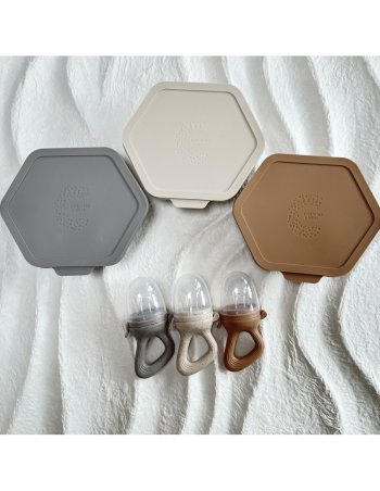 Grignoteuse + bac à glaçons - gris/taupe - Chewies