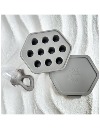 Grignoteuse + bac à glaçons - gris/taupe - Chewies 2