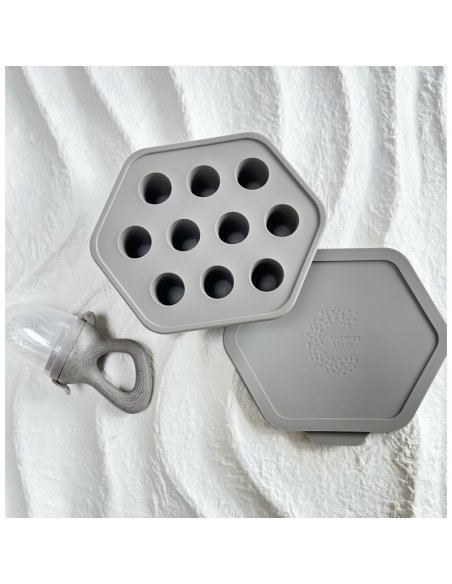 Grignoteuse + bac à glaçons - gris/taupe - Chewies