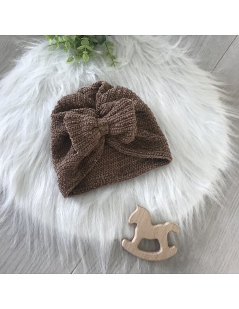 Turban en maille chenille 2