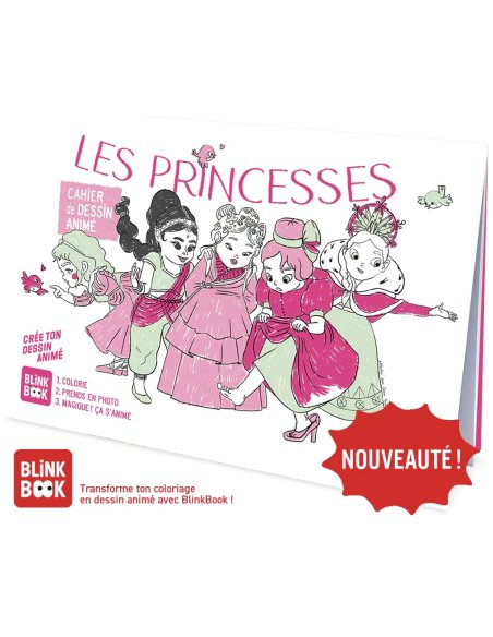 Cahier de dessin animé - Les Princesses 4/9 ans