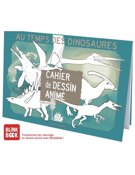 Cahier de dessin animé - Au temps des dinosaures 4/12 ans