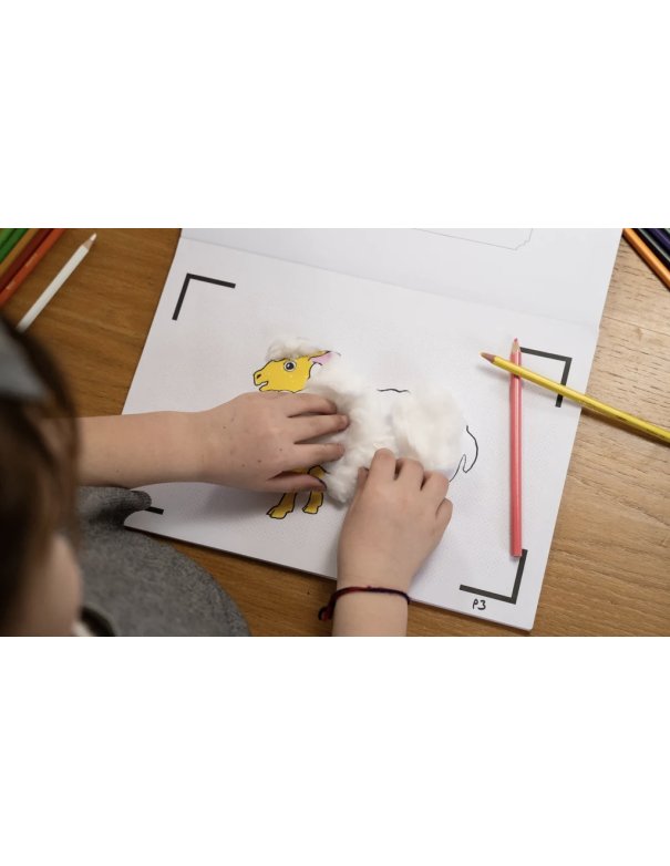 Cahier de dessin animé - Comptines de la ferme 3/9 ans