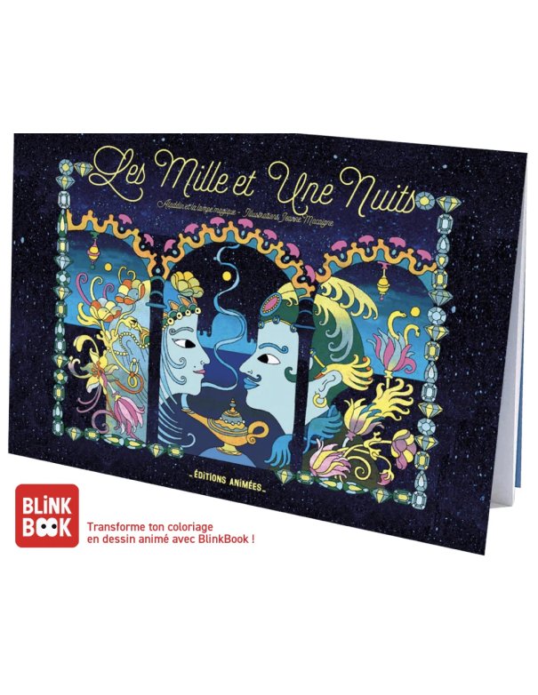 Cahier de dessin animé - les milles et une nuit 4/12 ans