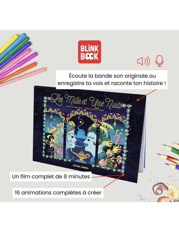 Cahier de dessin animé - les milles et une nuit 4/12 ans