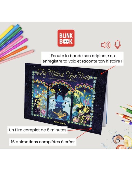 Cahier de dessin animé - les milles et une nuit 4/12 ans