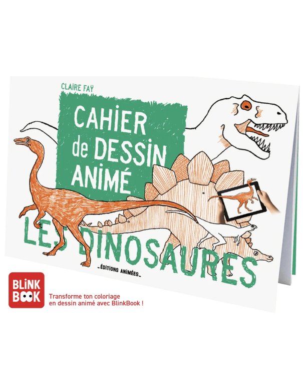Cahier de dessin animé - Les Dinosaures 3/5 ans