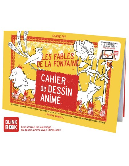 Cahier de dessin animé - Les Fables de La Fontaine 4/12 ans
