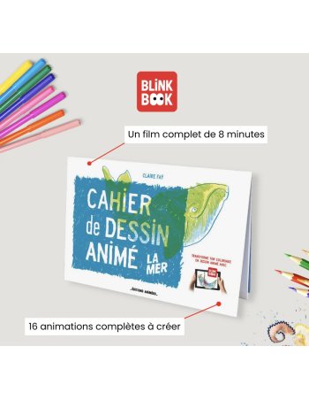 Cahier de dessin animé - La Mer 3/9 ans 2