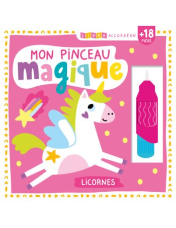 Livre accordéon – Mon pinceau magique – Licornes