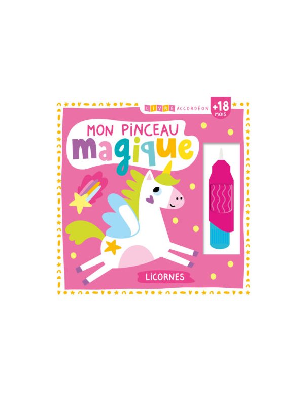 Livre accordéon – Mon pinceau magique – Licornes