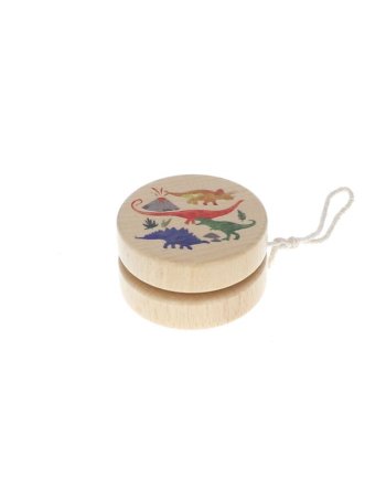 Yoyo en bois dinosaures