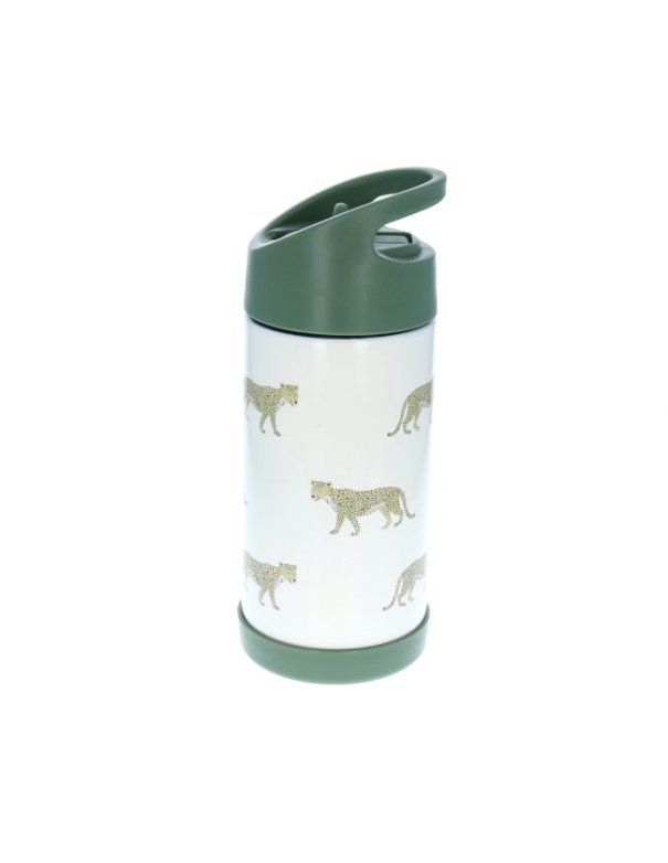 Gourde isotherme kaki Léopard - 300ml