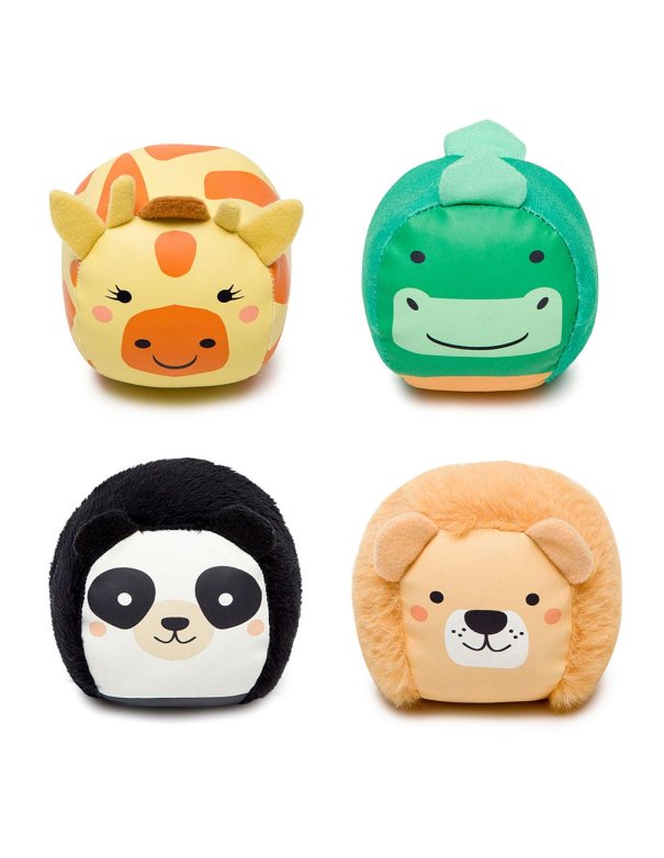 Set de 4 balles doudous - Jungle  a little big friends
