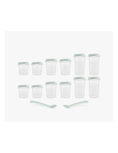 Lot de 12 pots hermétique - Mint