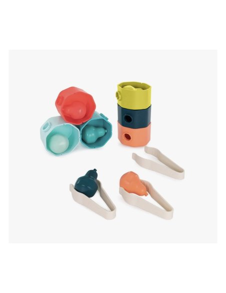 Jeu de tri: avec pince et troncs (2-3 ans)