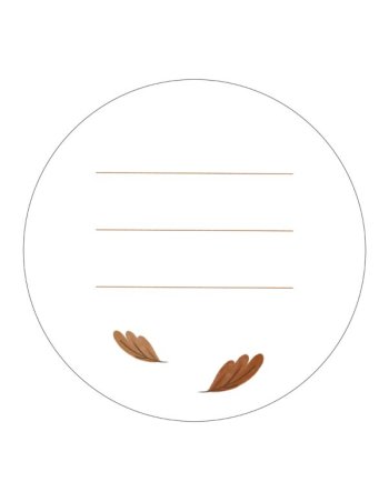 Carte ronde “Félicitations” Automne 2