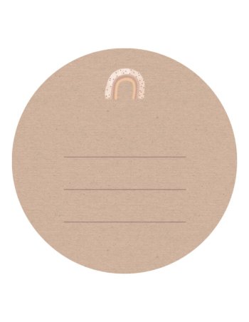 Carte ronde à gratter “Garçon ou Fille?” - Annonce fille 2