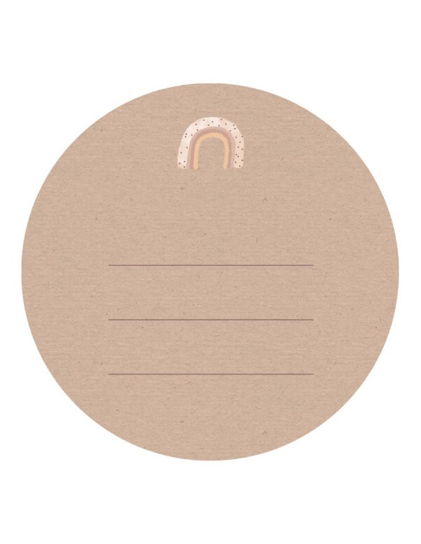 Carte ronde à gratter “Garçon ou...