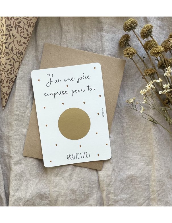 Carte à gratter “échographie” cœur...