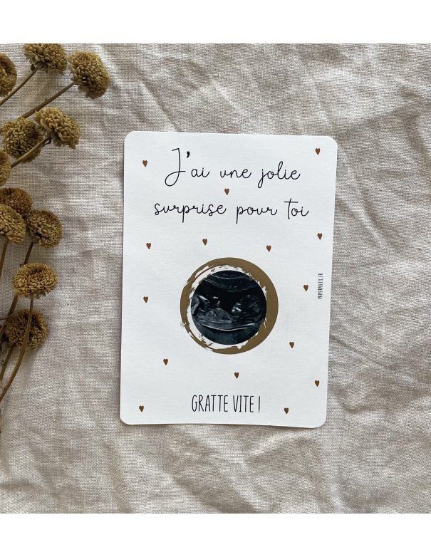 Carte à gratter “échographie” cœur...
