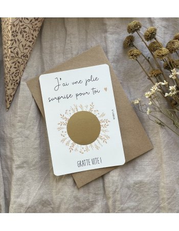 Carte à gratter “Notre famille va s’agrandir” 2