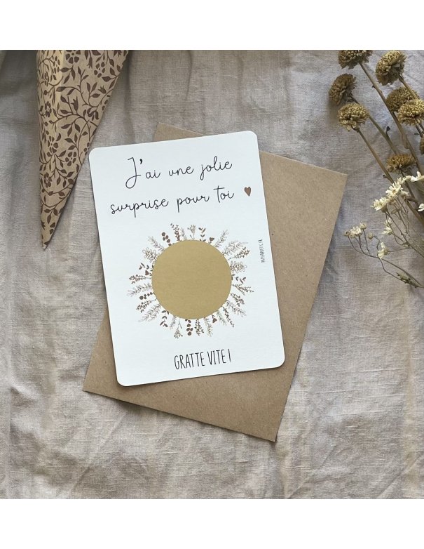 Carte à gratter “mamie”