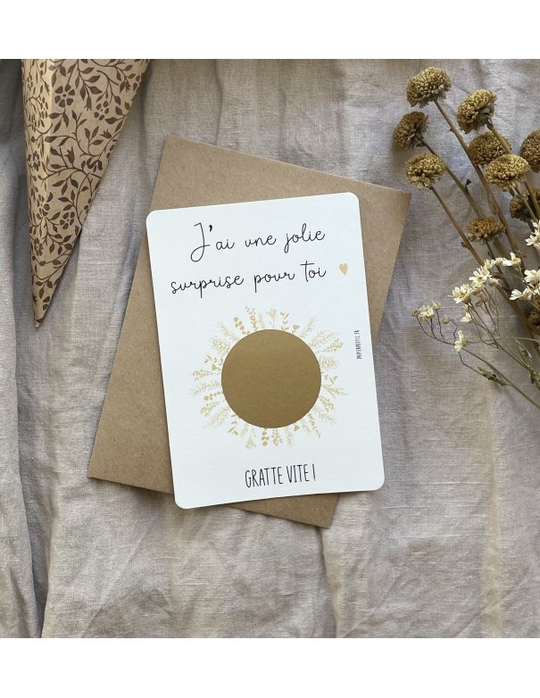 Carte à gratter “papi”