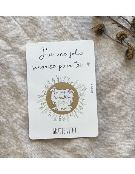 Carte à gratter “tonton"
