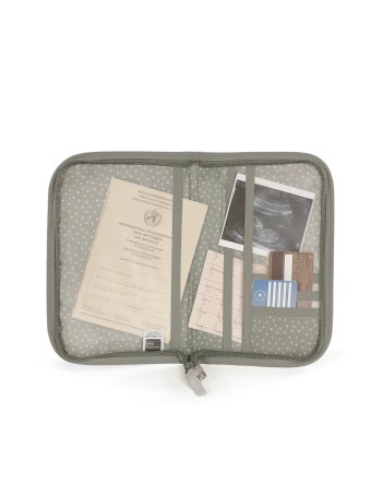 Protège carnet de santé vichy CAETANA - sauge 2