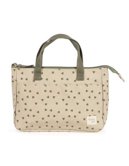 Trousse de toilette coeur POPPY - sauge