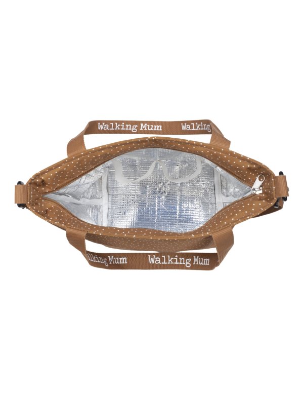 Sac isotherme à pois POPPY - cannelle