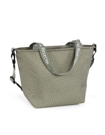 Sac isotherme à pois POPPY - sauge walking mum 2