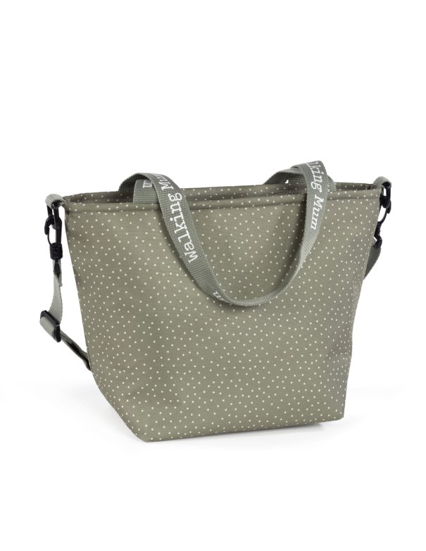 Sac isotherme à pois POPPY - sauge Sac isotherme à pois POPPY - sauge