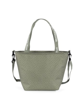 Sac isotherme à pois POPPY - sauge walking mum