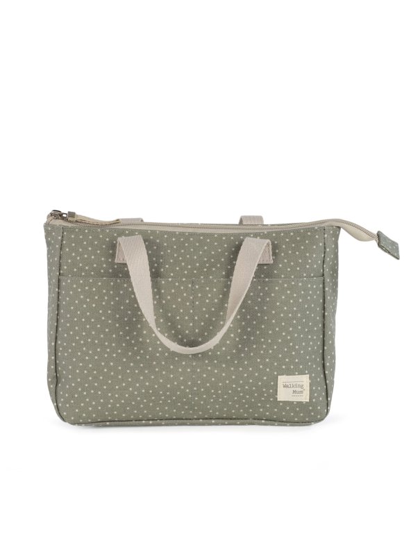 Trousse de toilette à pois POPPY - sauge