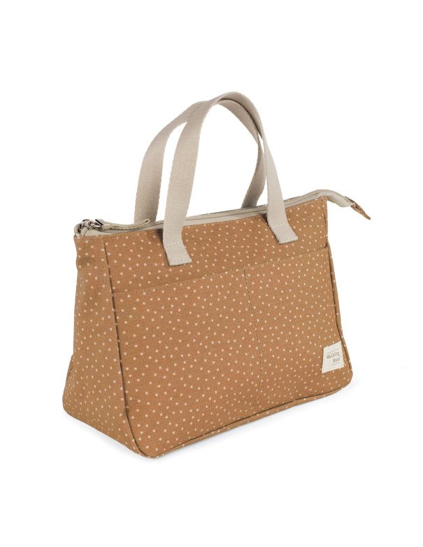 Trousse de toilette à pois POPPY - cannelle