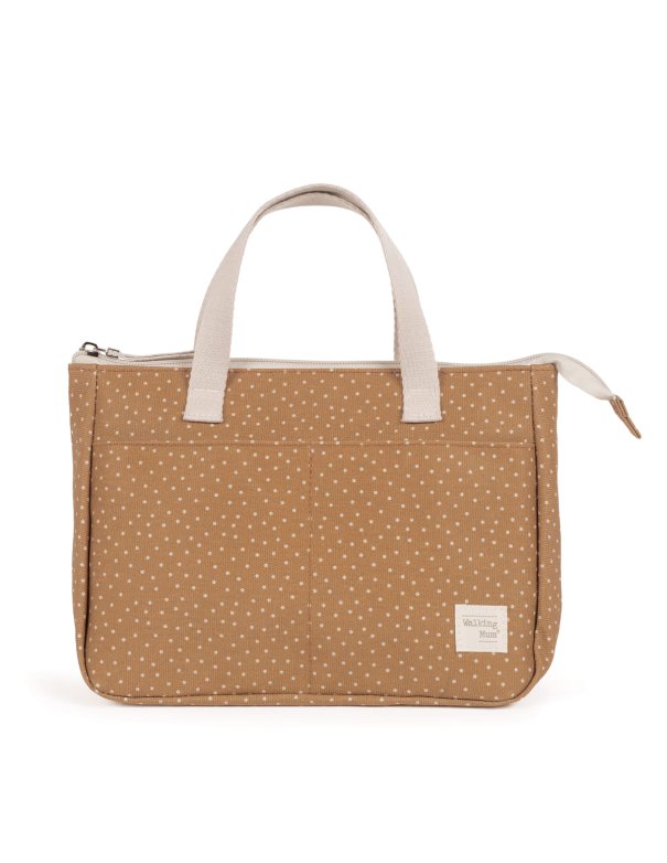 Trousse de toilette à pois POPPY - cannelle