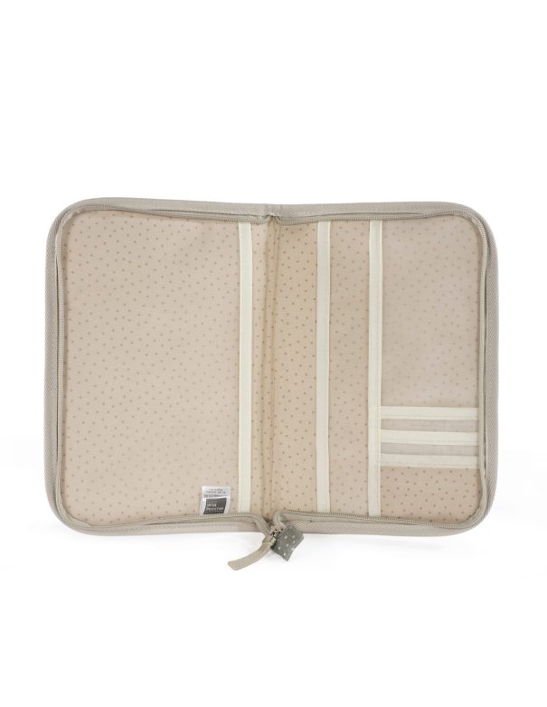 Protège carnet de santé pois POPPY - sauge