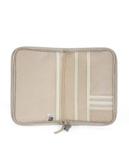 Protège carnet de santé pois POPPY - sauge