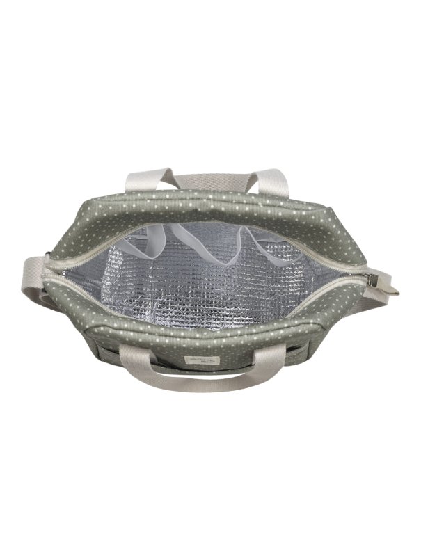 Sac isotherme biberon POPPY pois - sauge