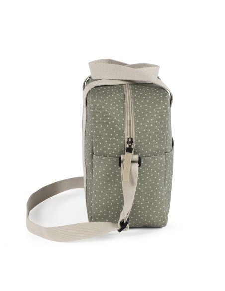 Sac isotherme biberon POPPY pois - sauge